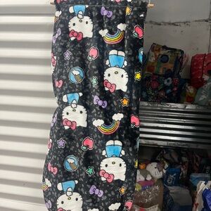 Hello Kitty Black and Pink Cloud Throw
